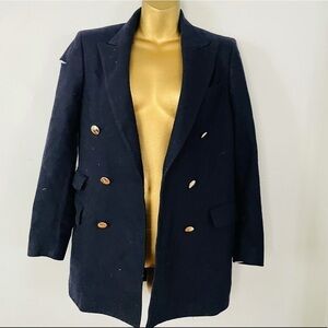 officine generale blue blazer gold buttons size 38